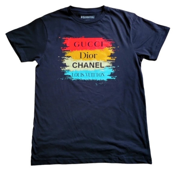 Fashion Designers Graphic Black/ Multi Tee - Picture 4 of 4